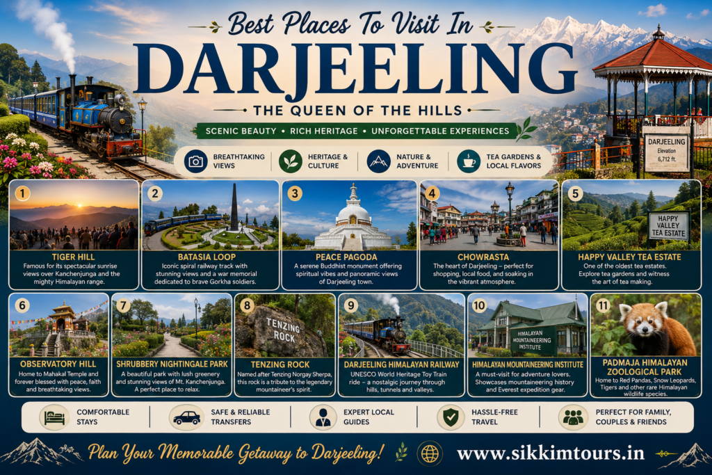 Best Places To Visit In Darjeeling